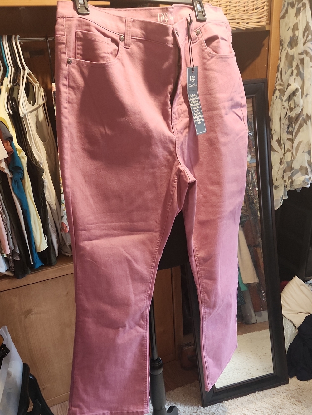 DG2 by Diane Gilman Lavender Boot Cut Jeans
